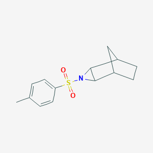 molecular formula C14H17NO2S B375236 3-[(4-Methylphenyl)sulfonyl]-3-azatricyclo[3.2.1.0~2,4~]octane 