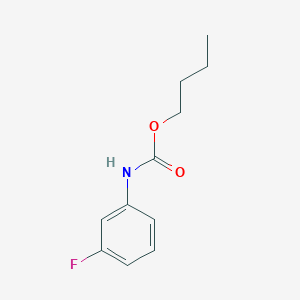 molecular formula C11H14FNO2 B3752376 丁基(3-氟苯基)氨基甲酸酯 