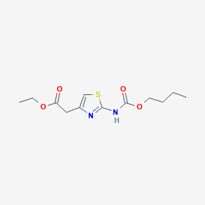ethyl {2-[(butoxycarbonyl)amino]-1,3-thiazol-4-yl}acetate