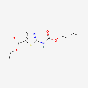 molecular formula C12H18N2O4S B3752388 ethyl 2-[(butoxycarbonyl)amino]-4-methyl-1,3-thiazole-5-carboxylate 