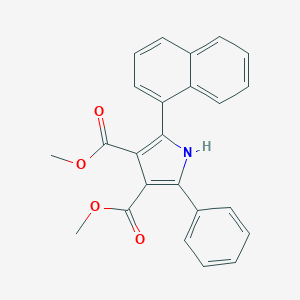 molecular formula C24H19NO4 B375239 dimethyl 2-(1-naphthyl)-5-phenyl-1H-pyrrole-3,4-dicarboxylate 