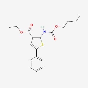 Ethyl 2-(butoxycarbonylamino)-5-phenylthiophene-3-carboxylate