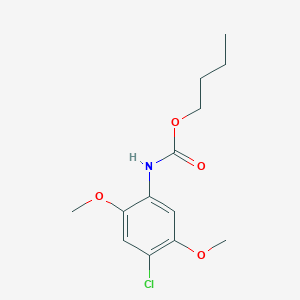 molecular formula C13H18ClNO4 B3752398 butyl (4-chloro-2,5-dimethoxyphenyl)carbamate 