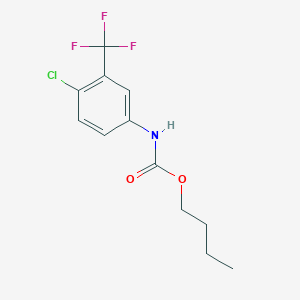 molecular formula C12H13ClF3NO2 B3752406 butyl [4-chloro-3-(trifluoromethyl)phenyl]carbamate 