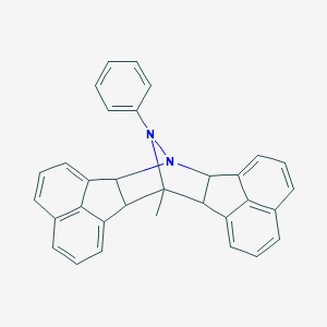 molecular formula C32H24N2 B375241 13-Methyl-25-phenyl-1,25-diazaoctacyclo[11.11.1.13,7.115,19.02,12.014,24.011,27.023,26]heptacosa-3,5,7(27),8,10,15,17,19(26),20,22-decaene 