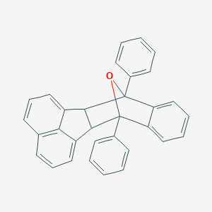 molecular formula C32H22O B375243 3,10-Diphenyl-21-oxahexacyclo[10.7.1.1~3,10~.0~2,11~.0~4,9~.0~16,20~]henicosa-1(20),4,6,8,12,14,16,18-octaene 