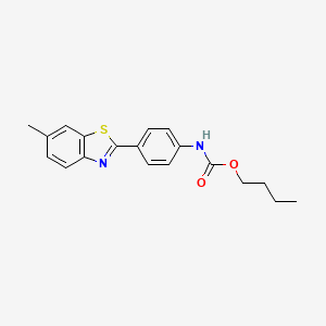 butyl [4-(6-methyl-1,3-benzothiazol-2-yl)phenyl]carbamate