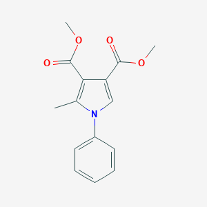 molecular formula C15H15NO4 B375244 dimethyl 2-methyl-1-phenyl-1H-pyrrole-3,4-dicarboxylate 