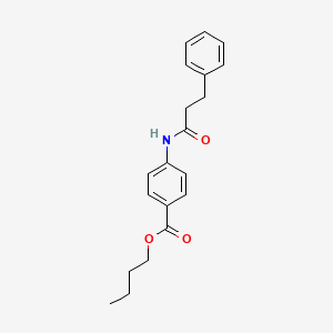 molecular formula C20H23NO3 B3752440 butyl 4-[(3-phenylpropanoyl)amino]benzoate 