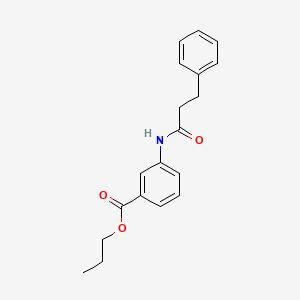 molecular formula C19H21NO3 B3752441 propyl 3-[(3-phenylpropanoyl)amino]benzoate 