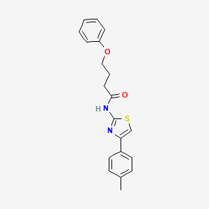 N-[4-(4-methylphenyl)-1,3-thiazol-2-yl]-4-phenoxybutanamide