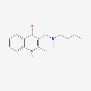 3-{[butyl(methyl)amino]methyl}-2,8-dimethyl-4-quinolinol