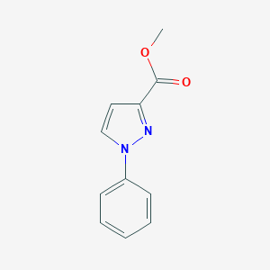 molecular formula C11H10N2O2 B375247 1-Phenyl-3-methoxycarbonylpyrazole CAS No. 7188-95-6