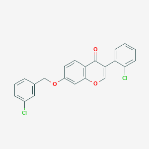 7-[(3-chlorobenzyl)oxy]-3-(2-chlorophenyl)-4H-chromen-4-one