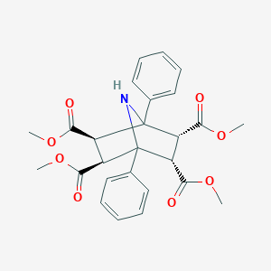 molecular formula C26H27NO8 B375248 Tetramethyl 1,4-diphenyl-7-azabicyclo[2.2.1]heptane-2,3,5,6-tetracarboxylate 