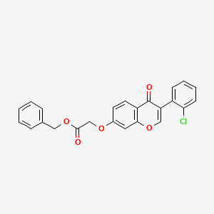 benzyl {[3-(2-chlorophenyl)-4-oxo-4H-chromen-7-yl]oxy}acetate