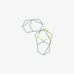 molecular formula C20H28S3 B375249 2,2'-Dithio(2,2'-thiodiadamantane) 