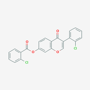 [3-(2-Chlorophenyl)-4-oxochromen-7-yl] 2-chlorobenzoate