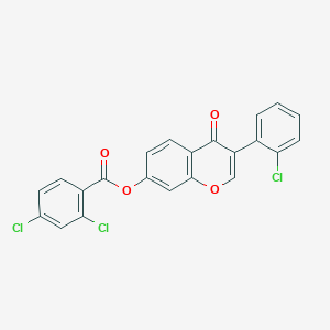 [3-(2-Chlorophenyl)-4-oxochromen-7-yl] 2,4-dichlorobenzoate