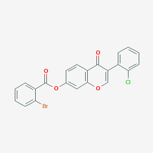 3-(2-chlorophenyl)-4-oxo-4H-chromen-7-yl 2-bromobenzoate