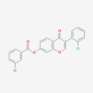 3-(2-chlorophenyl)-4-oxo-4H-chromen-7-yl 3-bromobenzoate