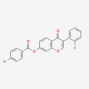 3-(2-chlorophenyl)-4-oxo-4H-chromen-7-yl 4-bromobenzoate