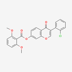 3-(2-chlorophenyl)-4-oxo-4H-chromen-7-yl 2,6-dimethoxybenzoate