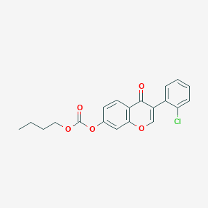 butyl [3-(2-chlorophenyl)-4-oxochromen-7-yl] carbonate