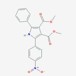 molecular formula C20H16N2O6 B375258 dimethyl 2-(4-nitrophenyl)-5-phenyl-1H-pyrrole-3,4-dicarboxylate 