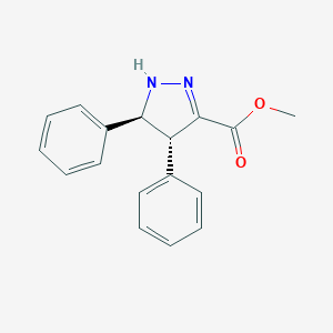 molecular formula C17H16N2O2 B375263 methyl (4R,5S)-4,5-diphenyl-4,5-dihydro-1H-pyrazole-3-carboxylate 