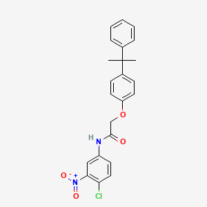 N-(4-chloro-3-nitrophenyl)-2-[4-(2-phenylpropan-2-yl)phenoxy]acetamide