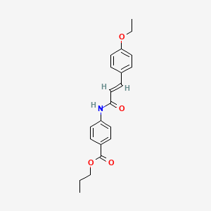 propyl 4-{[3-(4-ethoxyphenyl)acryloyl]amino}benzoate