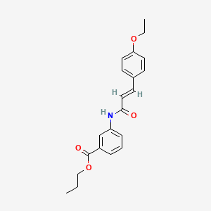 propyl 3-{[3-(4-ethoxyphenyl)acryloyl]amino}benzoate