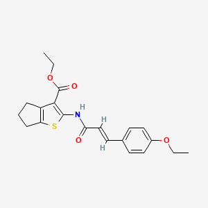 ethyl 2-{[3-(4-ethoxyphenyl)acryloyl]amino}-5,6-dihydro-4H-cyclopenta[b]thiophene-3-carboxylate