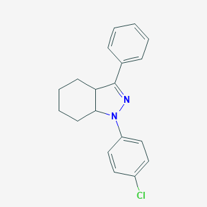 molecular formula C19H19ClN2 B375270 1-(4-chlorophenyl)-3-phenyl-3a,4,5,6,7,7a-hexahydro-1H-indazole 