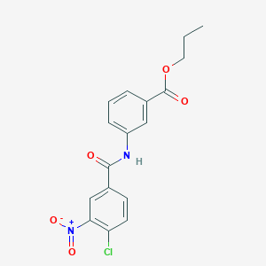 propyl 3-[(4-chloro-3-nitrobenzoyl)amino]benzoate