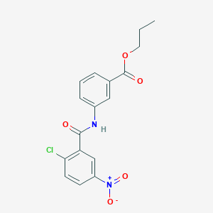 propyl 3-[(2-chloro-5-nitrobenzoyl)amino]benzoate