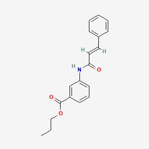 propyl 3-(cinnamoylamino)benzoate