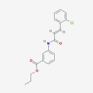 propyl 3-{[3-(2-chlorophenyl)acryloyl]amino}benzoate