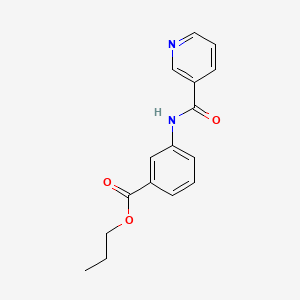 Propyl 3-(3-pyridylcarbonylamino)benzoate