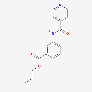 Propyl 3-(4-pyridylcarbonylamino)benzoate