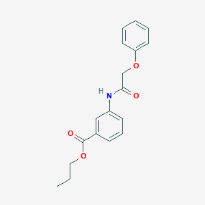 propyl 3-[(phenoxyacetyl)amino]benzoate