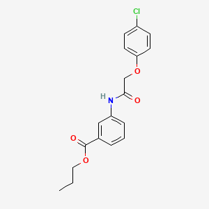 propyl 3-{[(4-chlorophenoxy)acetyl]amino}benzoate