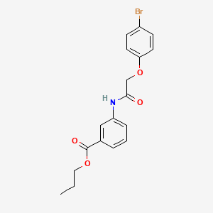 PROPYL 3-[2-(4-BROMOPHENOXY)ACETAMIDO]BENZOATE