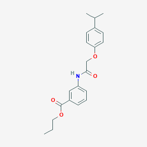 propyl 3-{[(4-isopropylphenoxy)acetyl]amino}benzoate