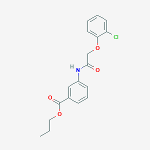 propyl 3-{[(2-chlorophenoxy)acetyl]amino}benzoate