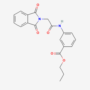 propyl 3-{[(1,3-dioxo-1,3-dihydro-2H-isoindol-2-yl)acetyl]amino}benzoate