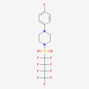 1-(4-Fluorophenyl)-4-[(1,1,2,2,3,3,4,4,4-nonafluorobutyl)sulfonyl]piperazine