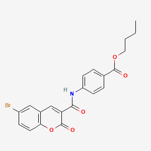 butyl 4-{[(6-bromo-2-oxo-2H-chromen-3-yl)carbonyl]amino}benzoate