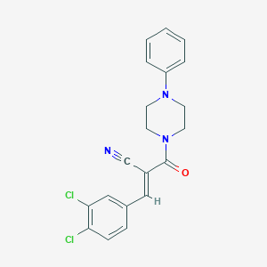 (2E)-3-(3,4-dichlorophenyl)-2-[(4-phenylpiperazin-1-yl)carbonyl]prop-2-enenitrile